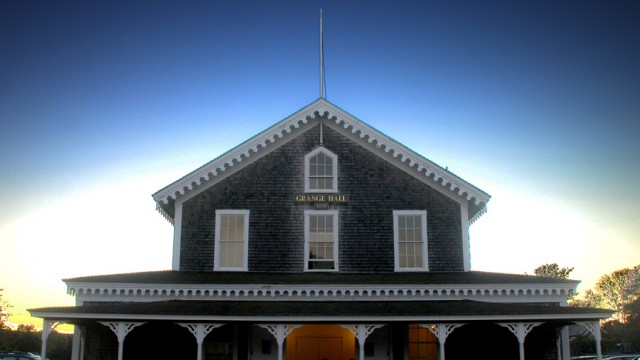 Grange at twilight, small